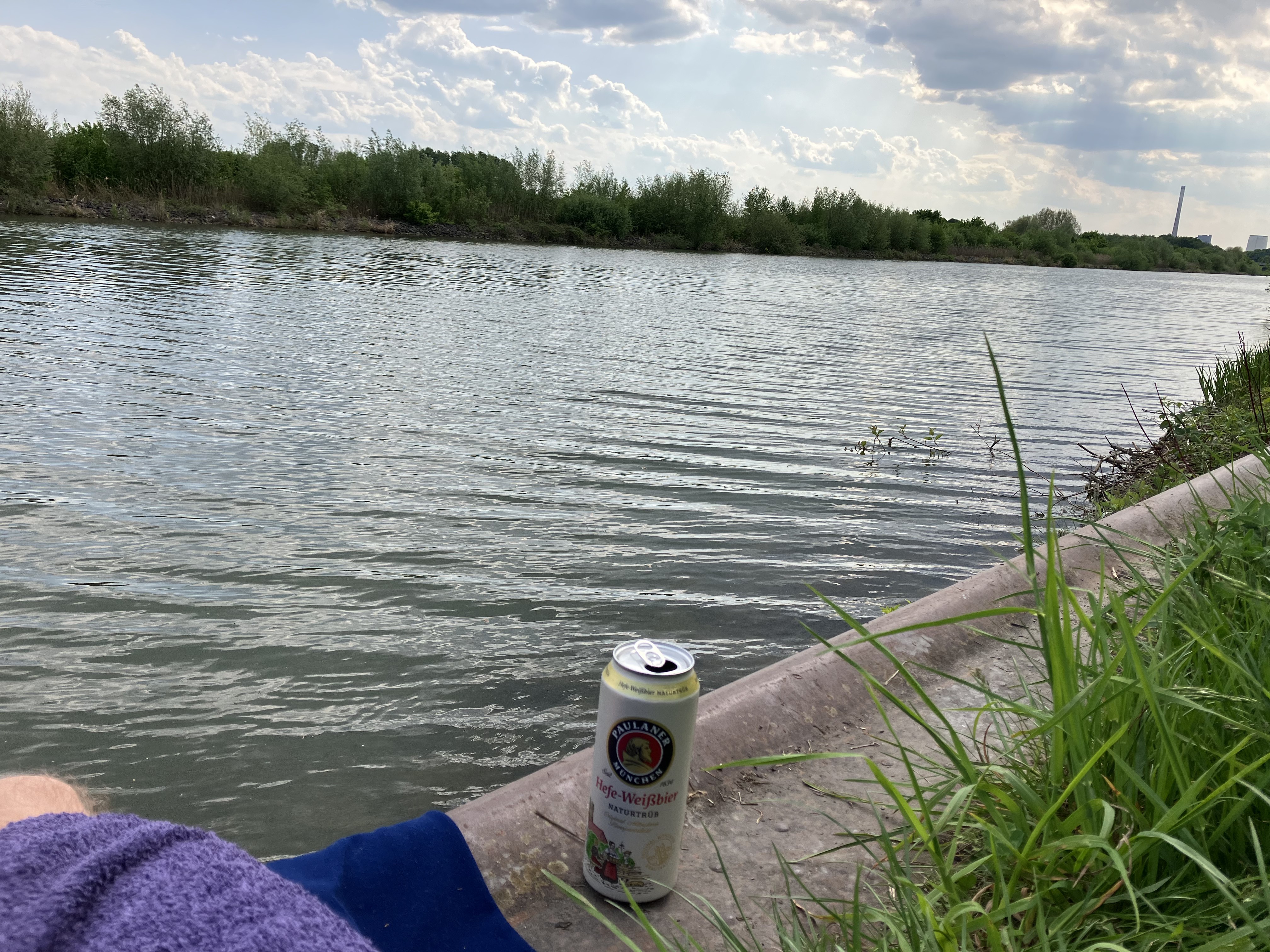 Baden am Kanal - Datteln-Hamm-Kanal bei Bergkamen-Rünthe