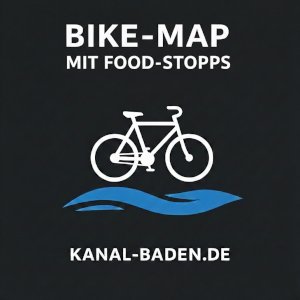 Interaktive Bike-Map für den Datteln-Hamm-Kanal mit markierten Food-Stopps, Cafés und Biergärten für Radfahrer – kanal-baden.de